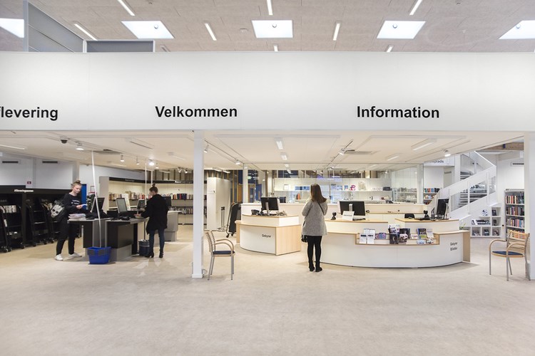Inkomzone (Openbare bibliotheek Hvidovre, Denemarken)
