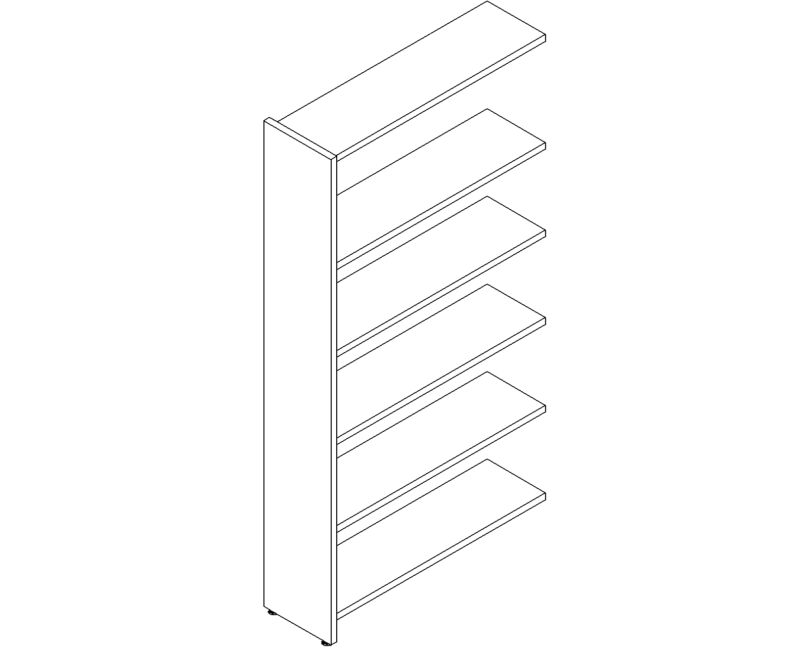 Lingo add-on - single-sided - H1820 - D250 - W900 - 3D.dwg