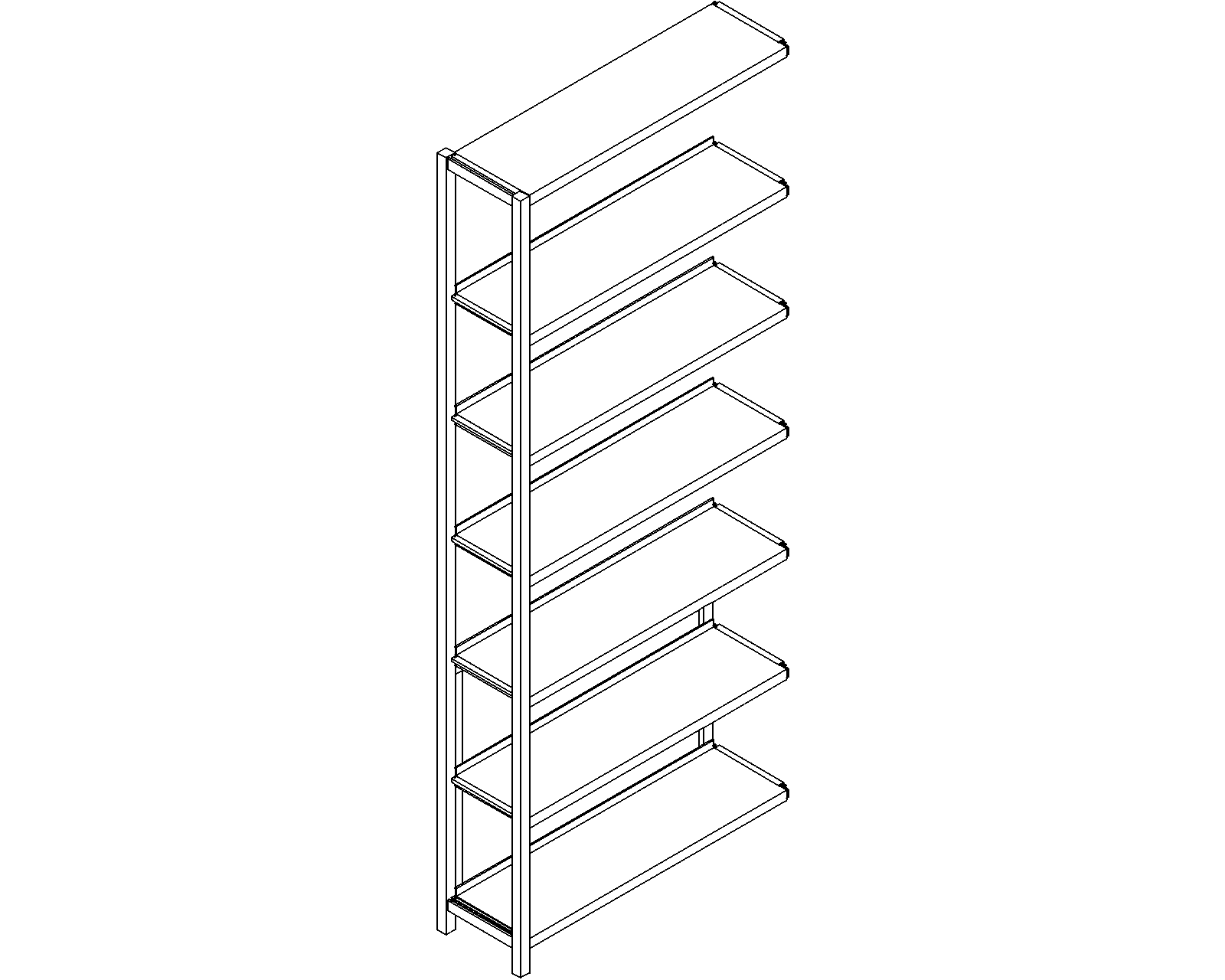 Uniflex add-on – single-sided – H2250 – D250 – W900 – 3D.dwg