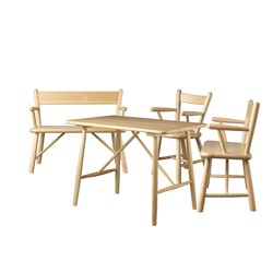 E1575 - Set met tafel, 2 stoelen en bank
